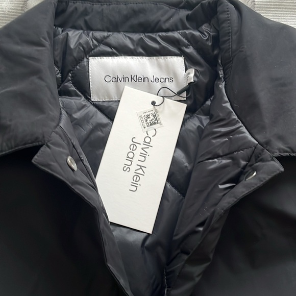 Calvin Klein Jeans Woman’s Jacket quilted inside Snaps Closure Pockets - Picture 4 of 8